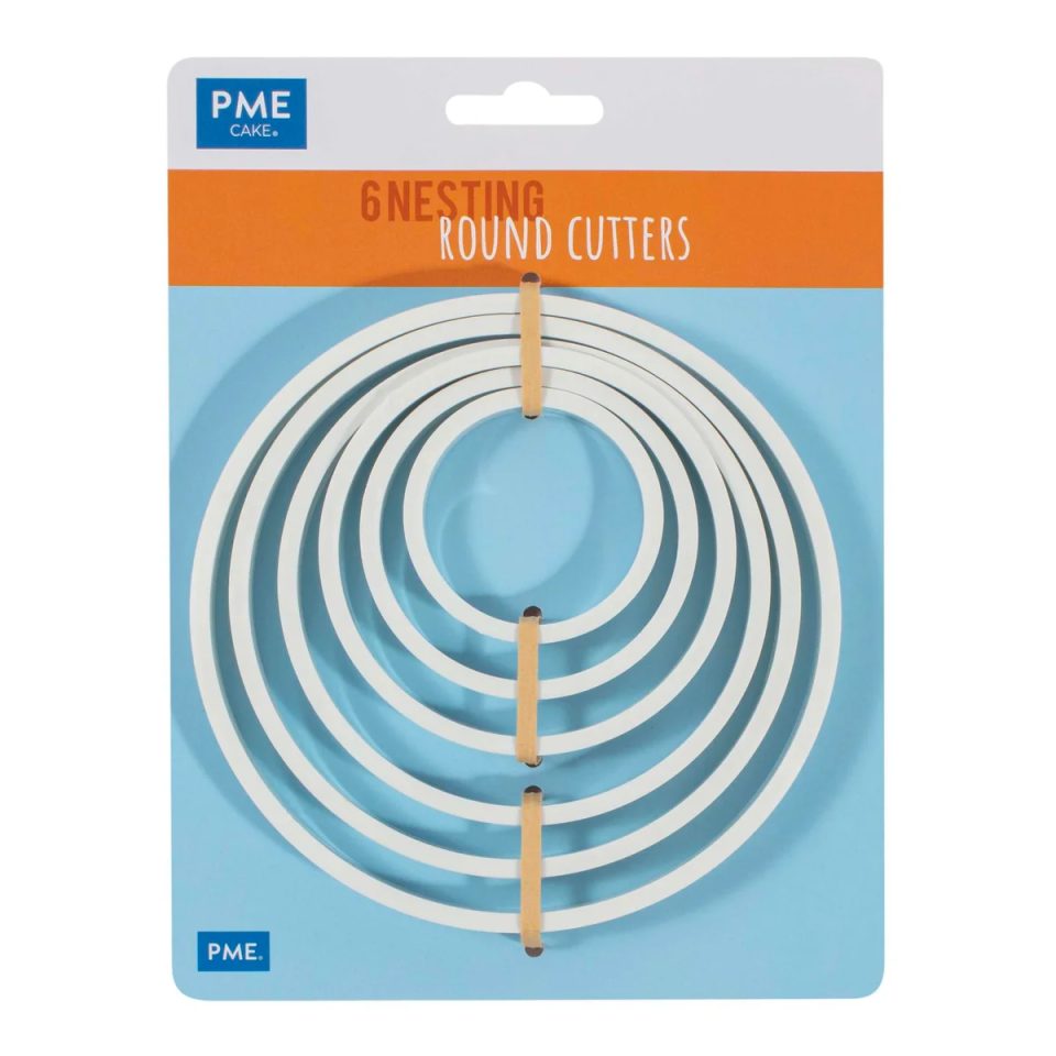 PME Plastic uitsteker Circle set van 6