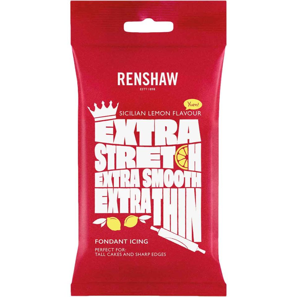 Renshaw Extra Fondant White Sicilian Lemon Flavour 1 kg