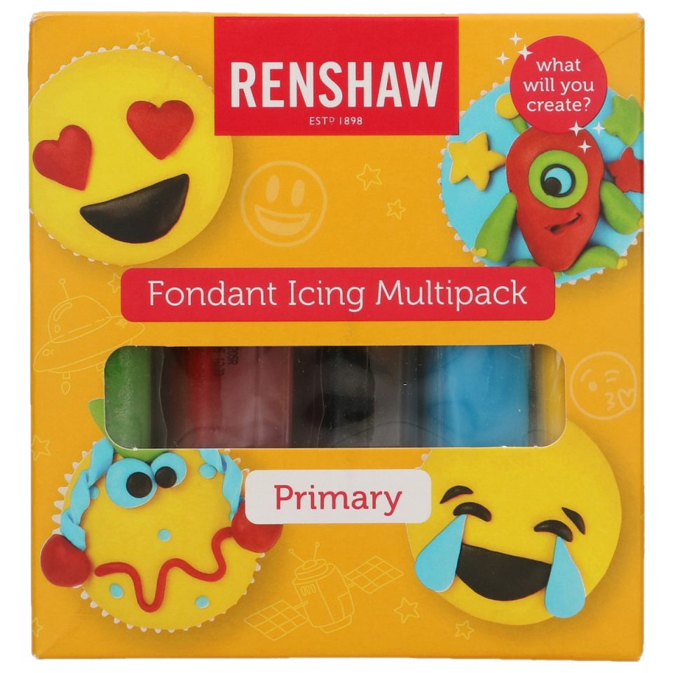 Renshaw Fondant Multipack Primary Colours 5x100 g