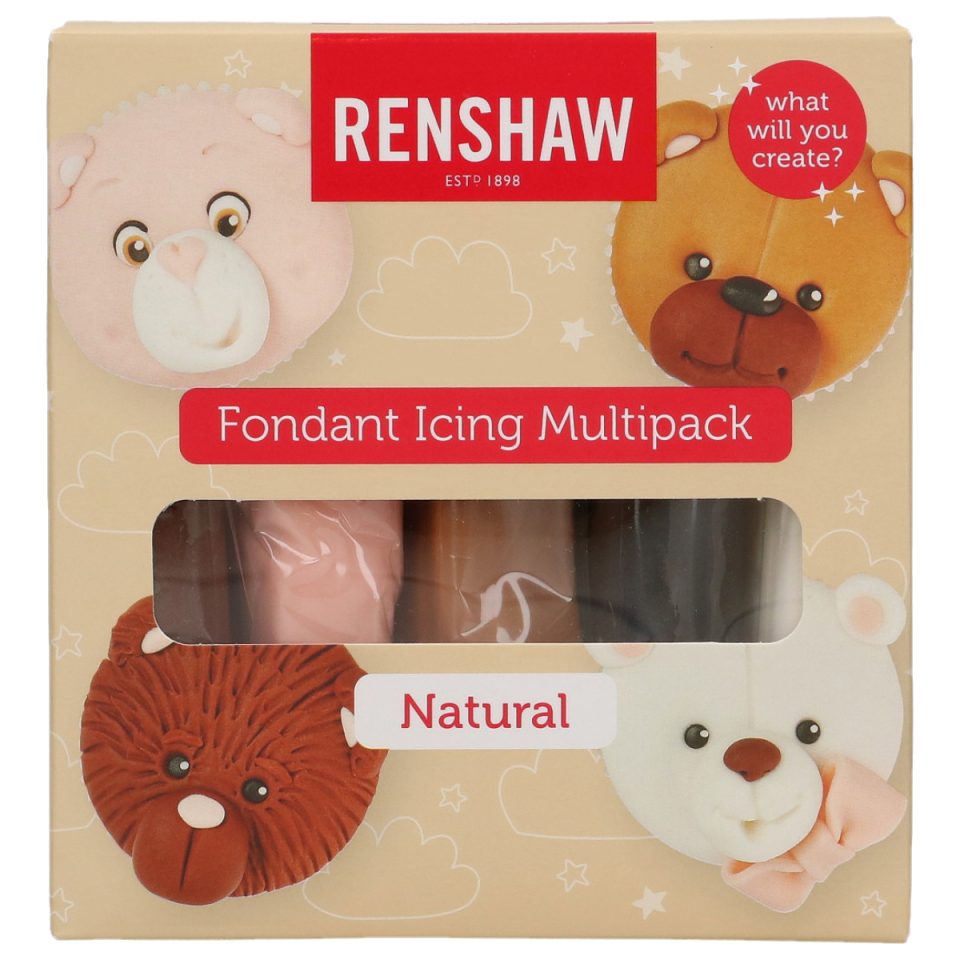 Renshaw Fondant Multipack Natural Colours 5x100 g