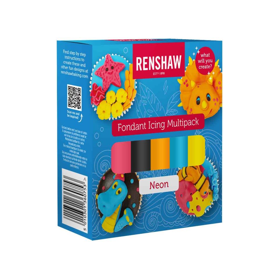 Renshaw Fondant Multipack Neon Colours 5x100 g