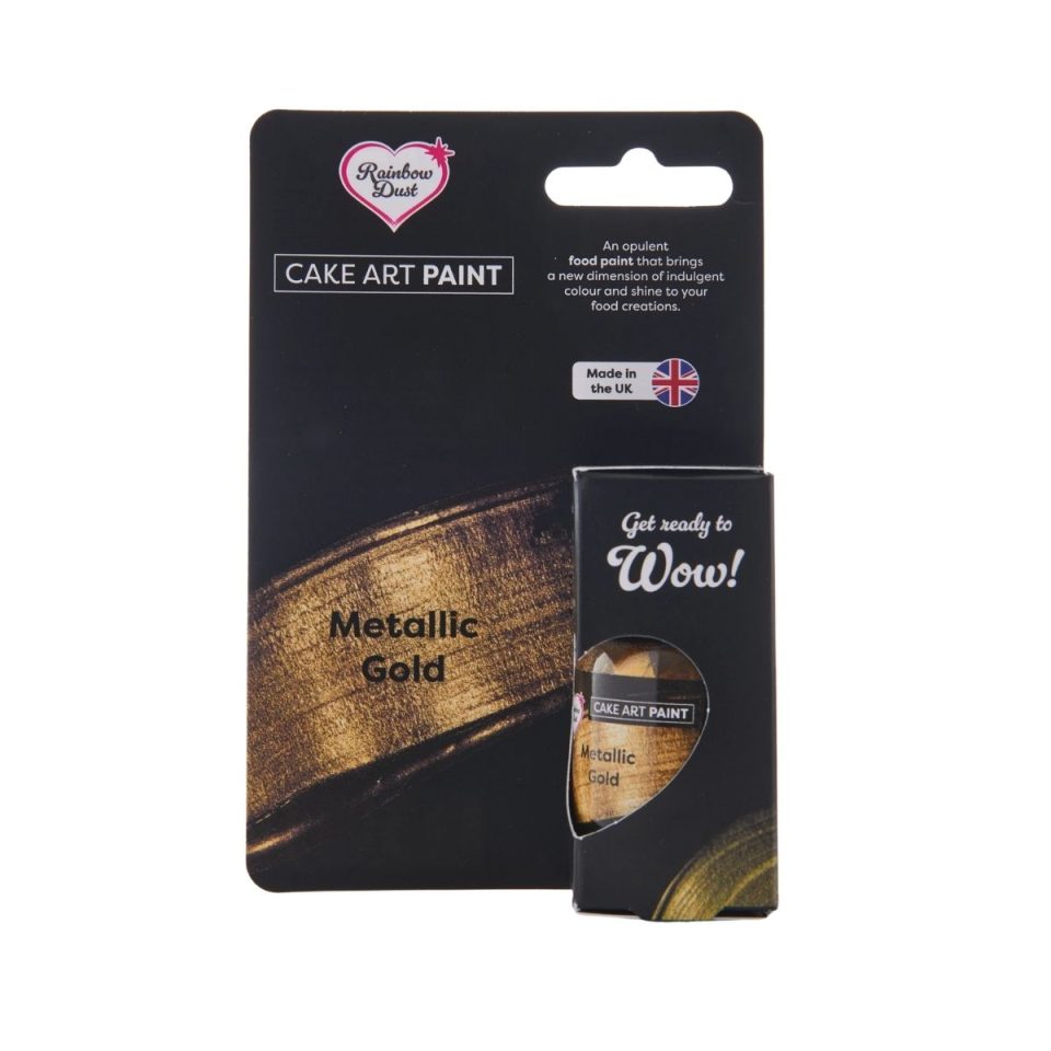 Rainbow Dust Cake Art Paint Metallic Paint Gold 25 g