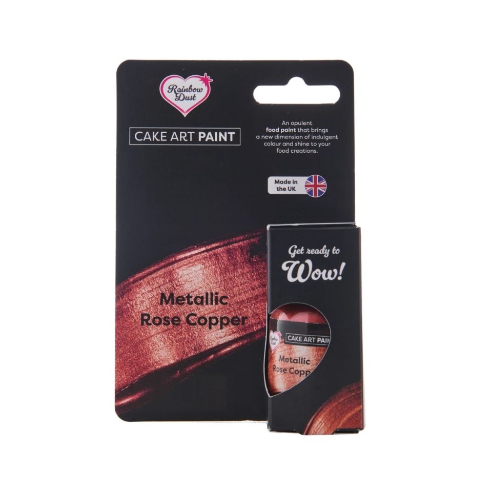 Rainbow Dust Cake Art Paint Metallic Paint Rose Copper 25 g