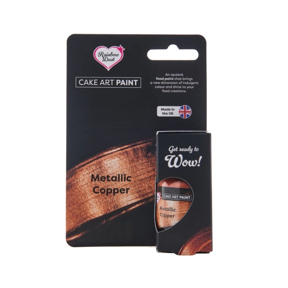 Rainbow Dust Cake Art Paint Metallic Paint Copper 25 g