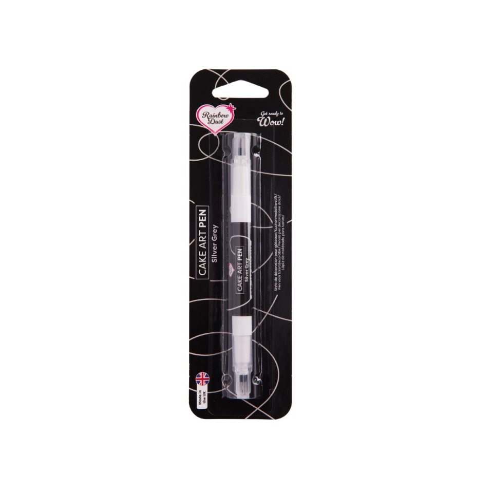 Rainbow Dust Food Art Pen Silver Grey