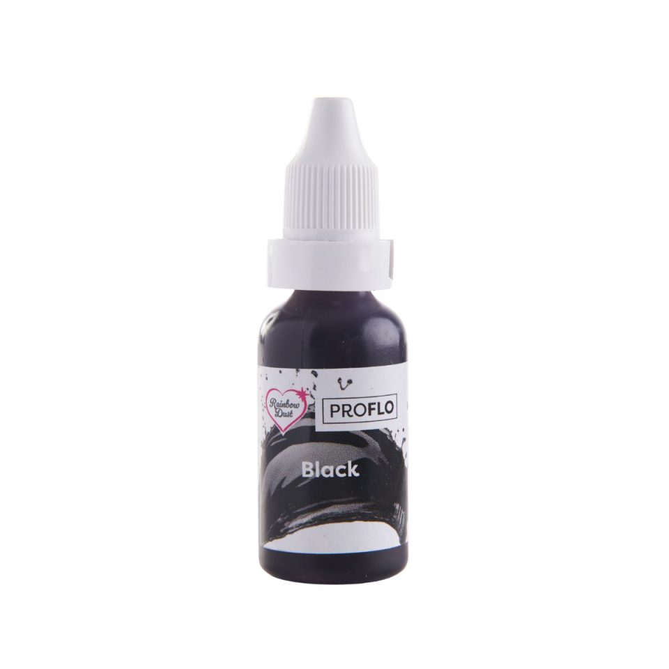 Rainbow Dust Pro-Flo vloeibare kleurstof Black 16 ml