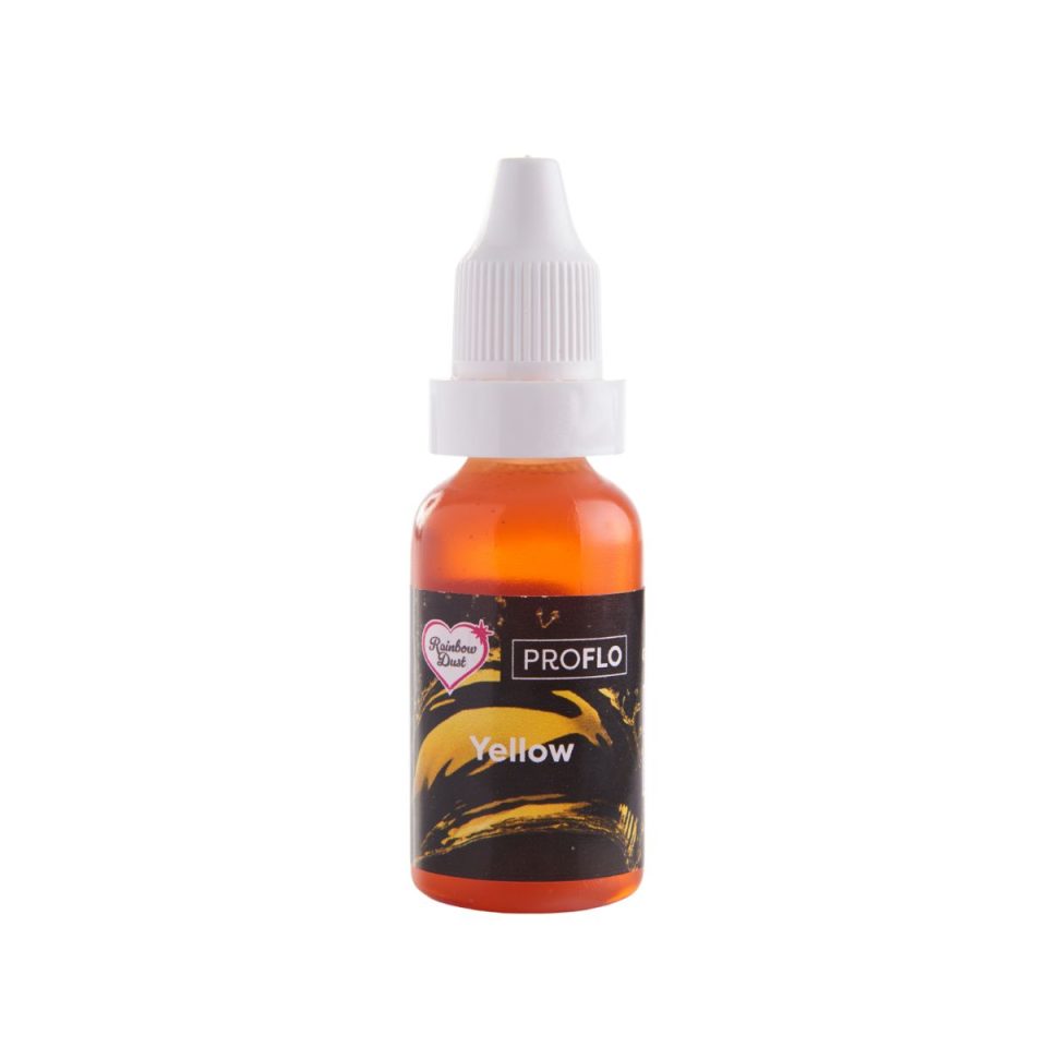 Rainbow Dust Pro-Flo vloeibare kleurstof Yellow 16 ml
