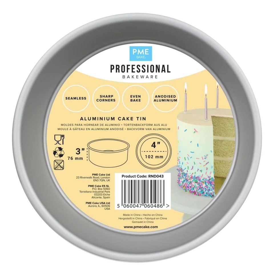 PME Deep Round bakvorm Ø10x7,5 cm