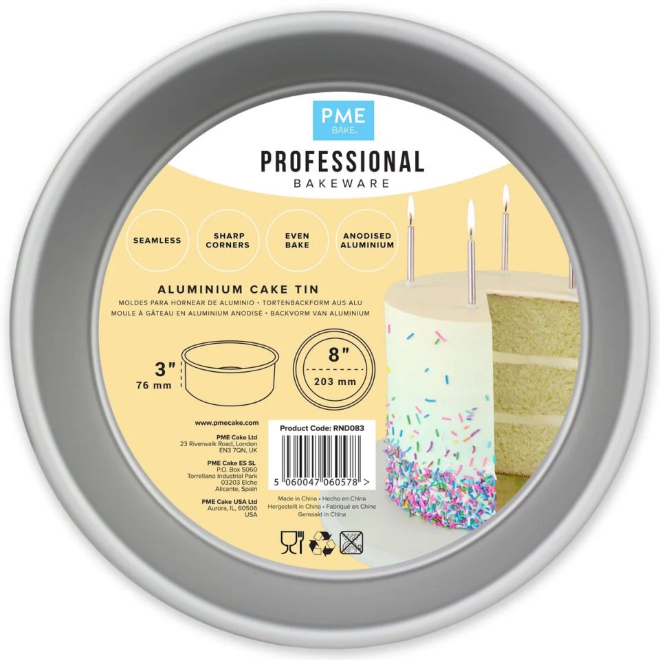 PME Deep Round bakvorm Ø20x7,5 cm