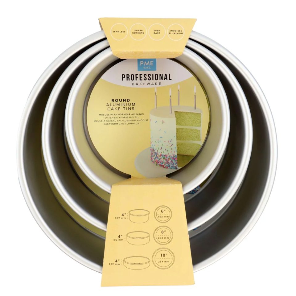PME Extra Deep Round bakvorm set van 3