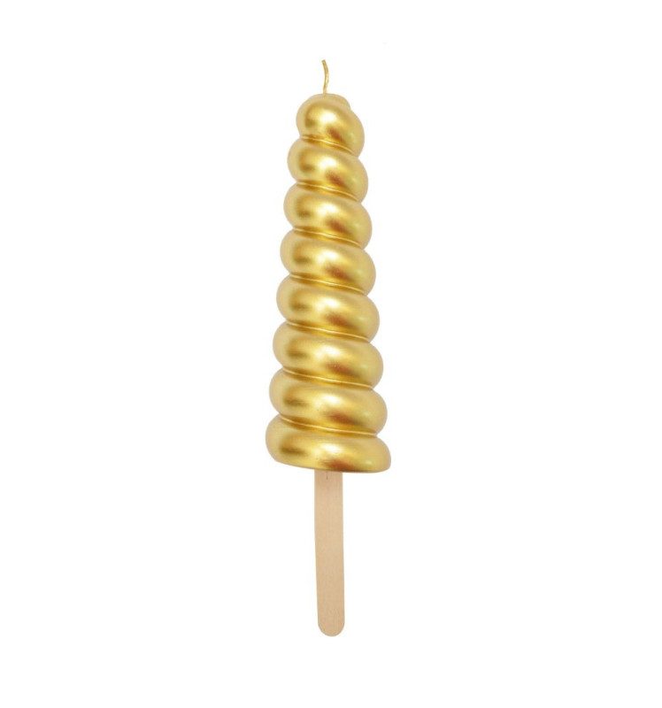 ScrapCooking Unicorn Horn Candle Gold