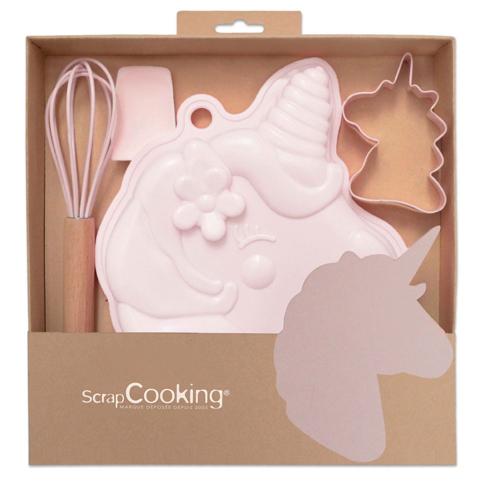 ScrapCooking Starters Baking Kit Unicorn set van 4