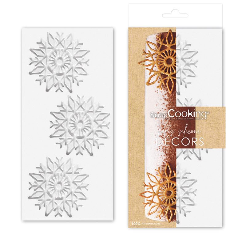ScrapCooking Silicone Embossing Mat Snowflake
