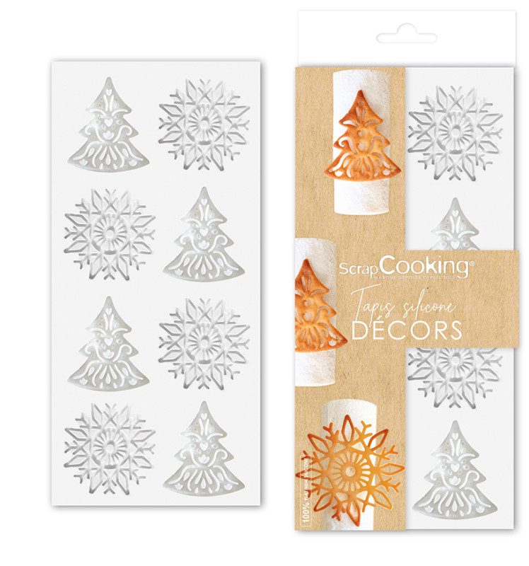 ScrapCooking Silicone Embossing Mat Christmas