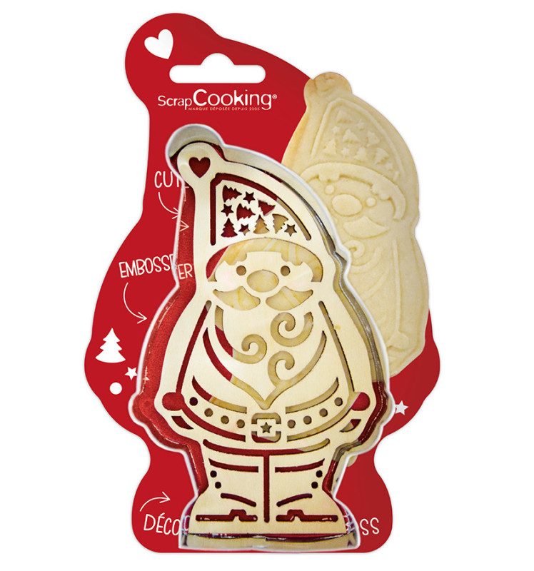 ScrapCooking uitstekers & Embossers Santa set van 2