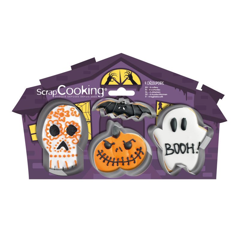 ScrapCooking uitsteker Halloween set van 4