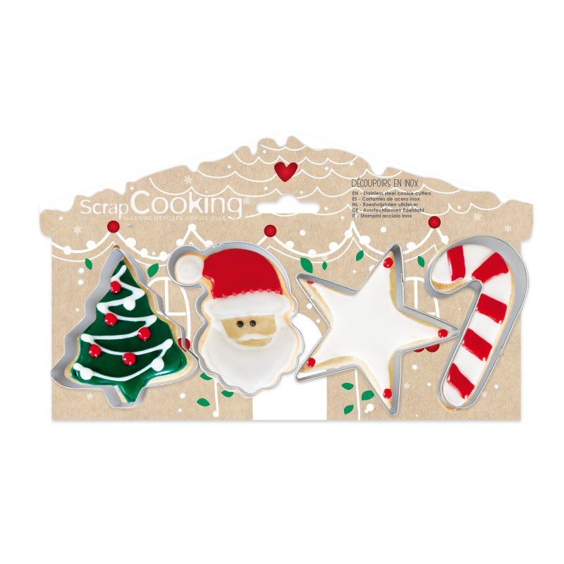 ScrapCooking uitstekers Christmas set van 4
