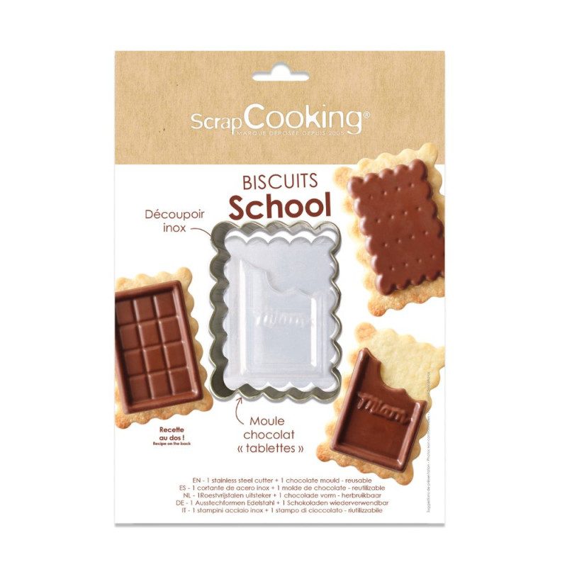 ScrapCooking uitsteker and chocolademal School Biscuits