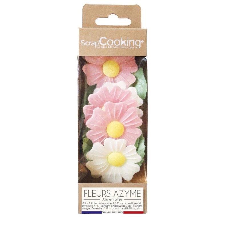 ScrapCooking Wafer Decoration Wild Rose & Leaf set van 12