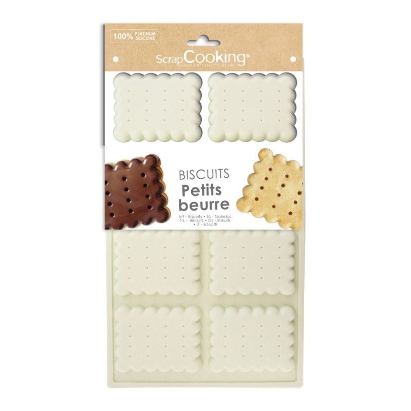 ScrapCooking siliconen mal Biscuit Petit Beurre