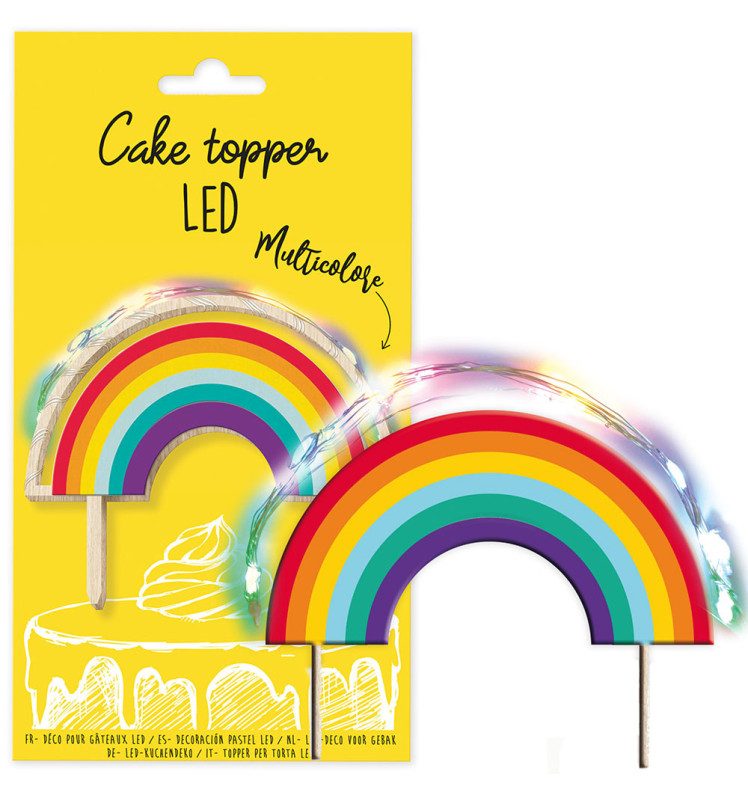 ScrapCooking Cake Topper LED Rainbow