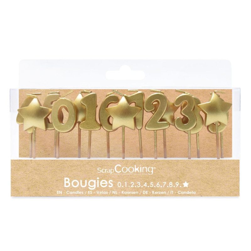 ScrapCooking Golden Candles 15 stuks