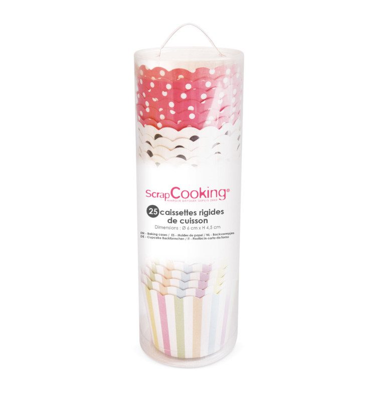 ScrapCooking cupcakevormpjes Assorted Patterns 25 stuks