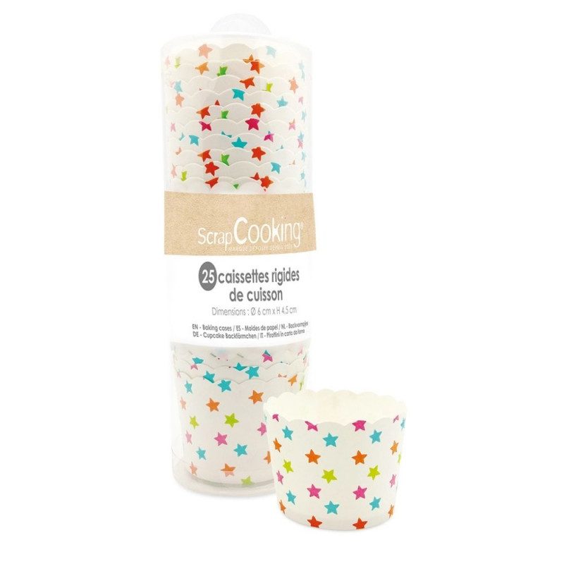 ScrapCooking cupcakevormpjes Stars 25 stuks