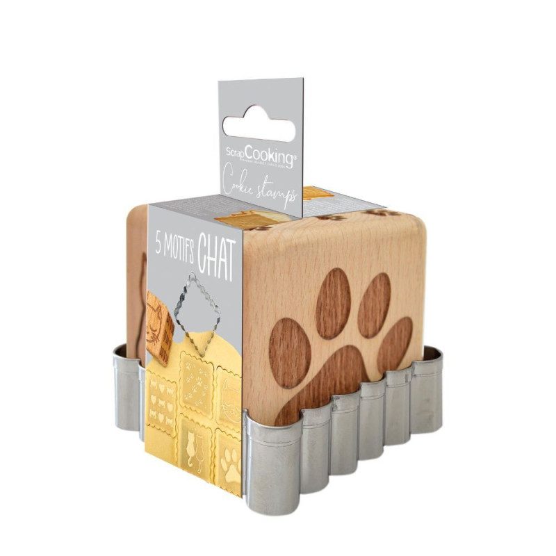 ScrapCooking Cookie Stamp Cat set van 2