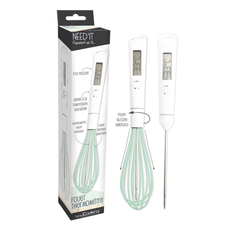 ScrapCooking Whisk with Thermometer