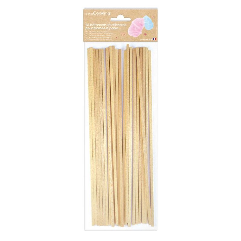 Scrap Cooking Wooden Stick Cotton Candy