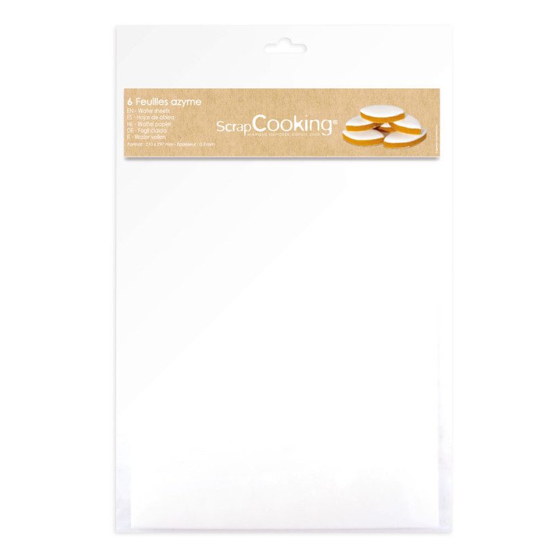 Scrap Cooking Wafer sheets 6 stuks