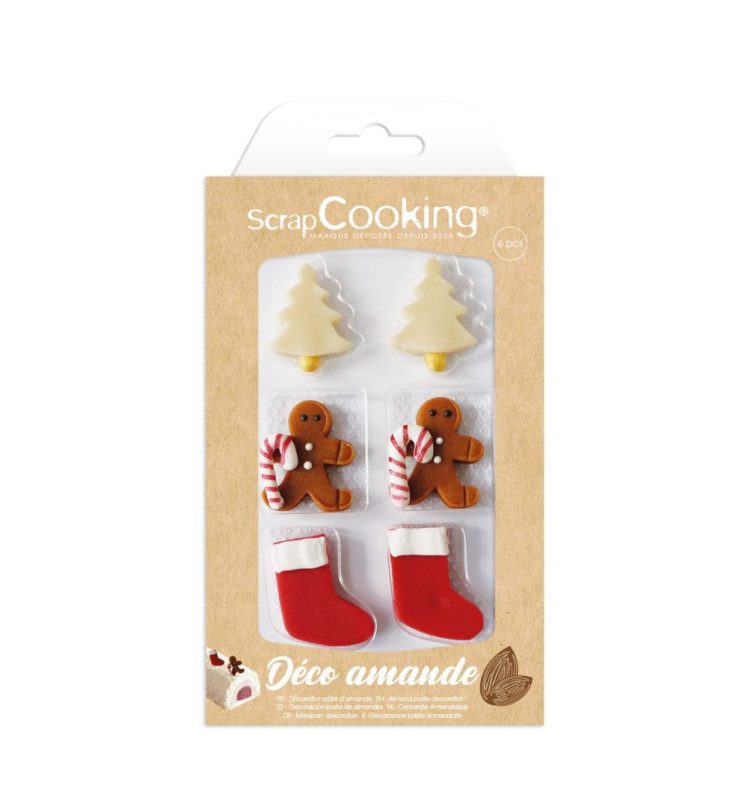 ScrapCooking marsepein Decorations Sweet Xmas set van 6
