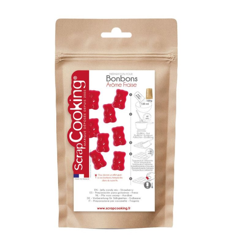 ScrapCooking Jelly Candy Mix Strawberry 100 g