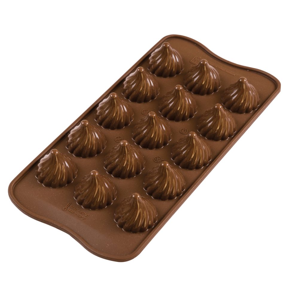 Silikomart siliconen mal 3D Chocolates Choco Flame