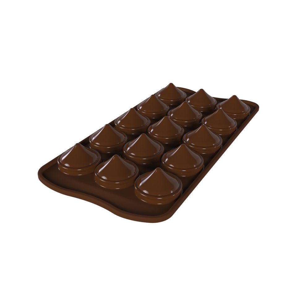 Silikomart siliconen mal 3D Chocolates Kiss
