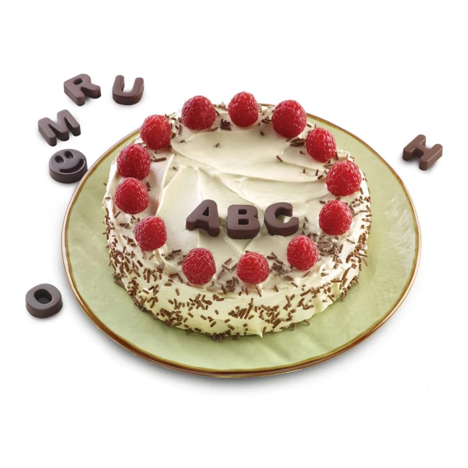 Silikomart siliconen mal 3D Chocolates Choco ABC