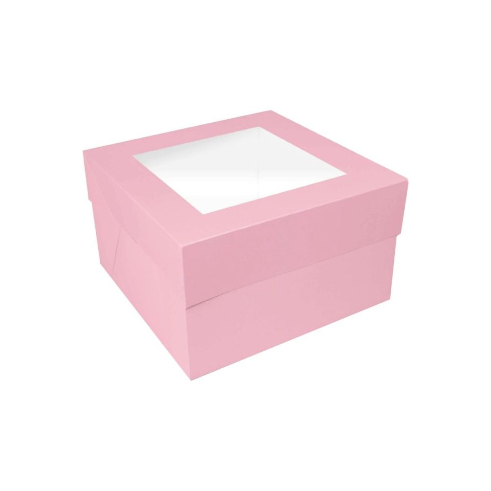 Simply Making taartdoos Window Light Pink 20x20x15 cm