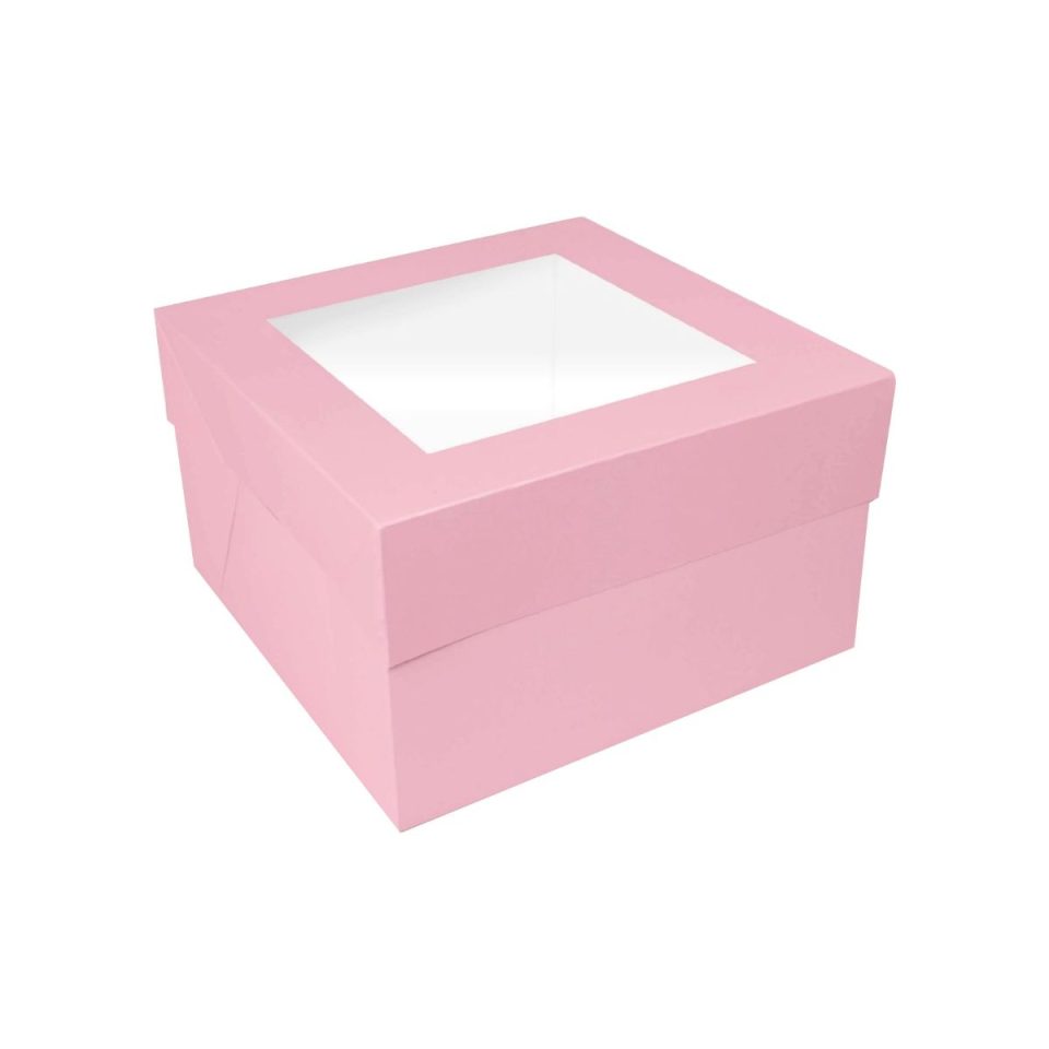 Simply Making taartdoos Window Light Pink 25x25x15 cm