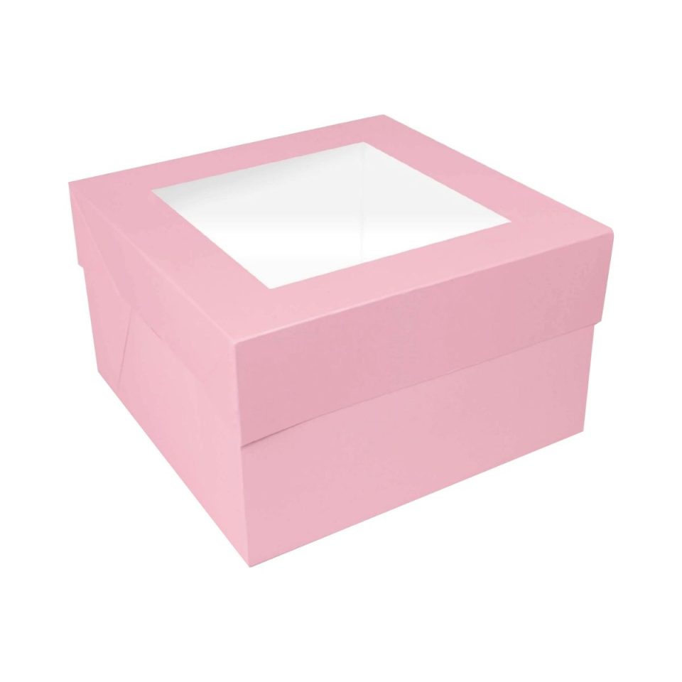 Simply Making taartdoos Window Light Pink 35x35x15 cm