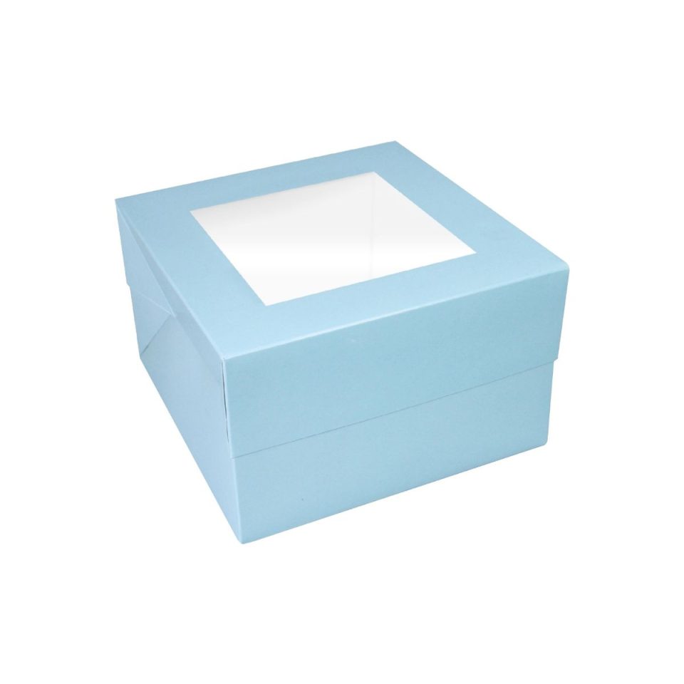 Simply Making taartdoos Window Light Blue 25x25x15 cm
