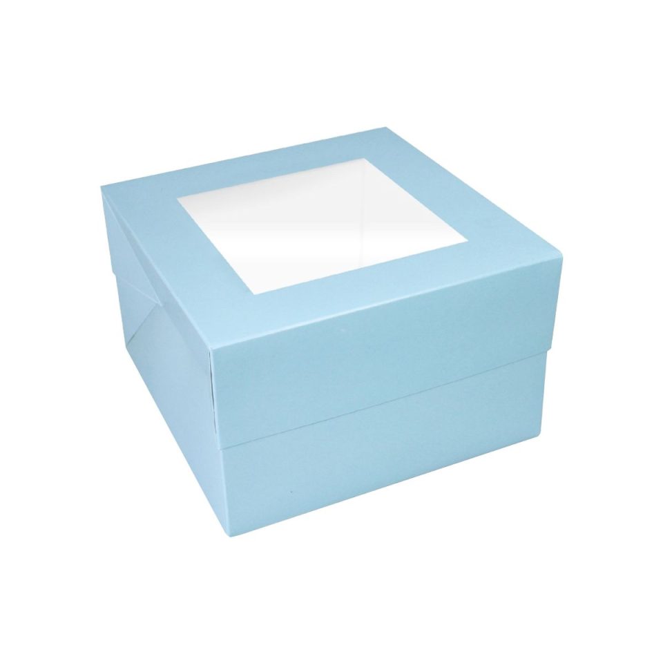 Simply Making taartdoos Window Light Blue 30x30x15 cm
