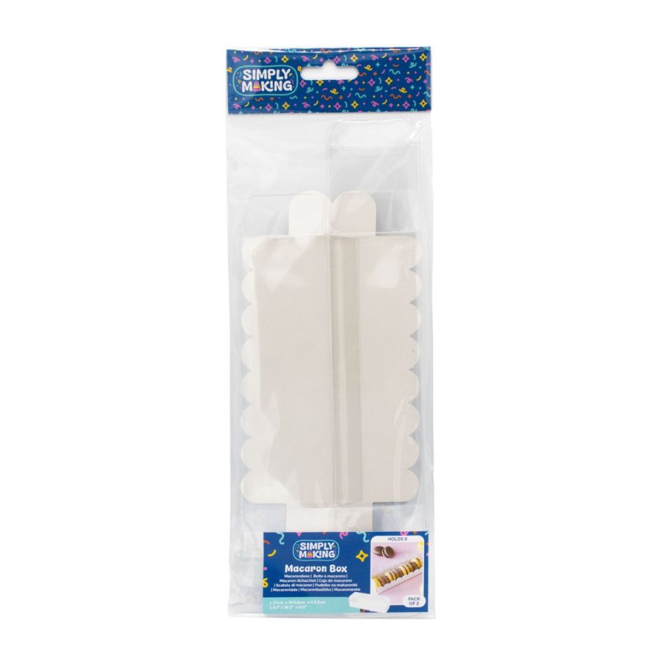 Simply Making Macaron Box White 6 2 stuks