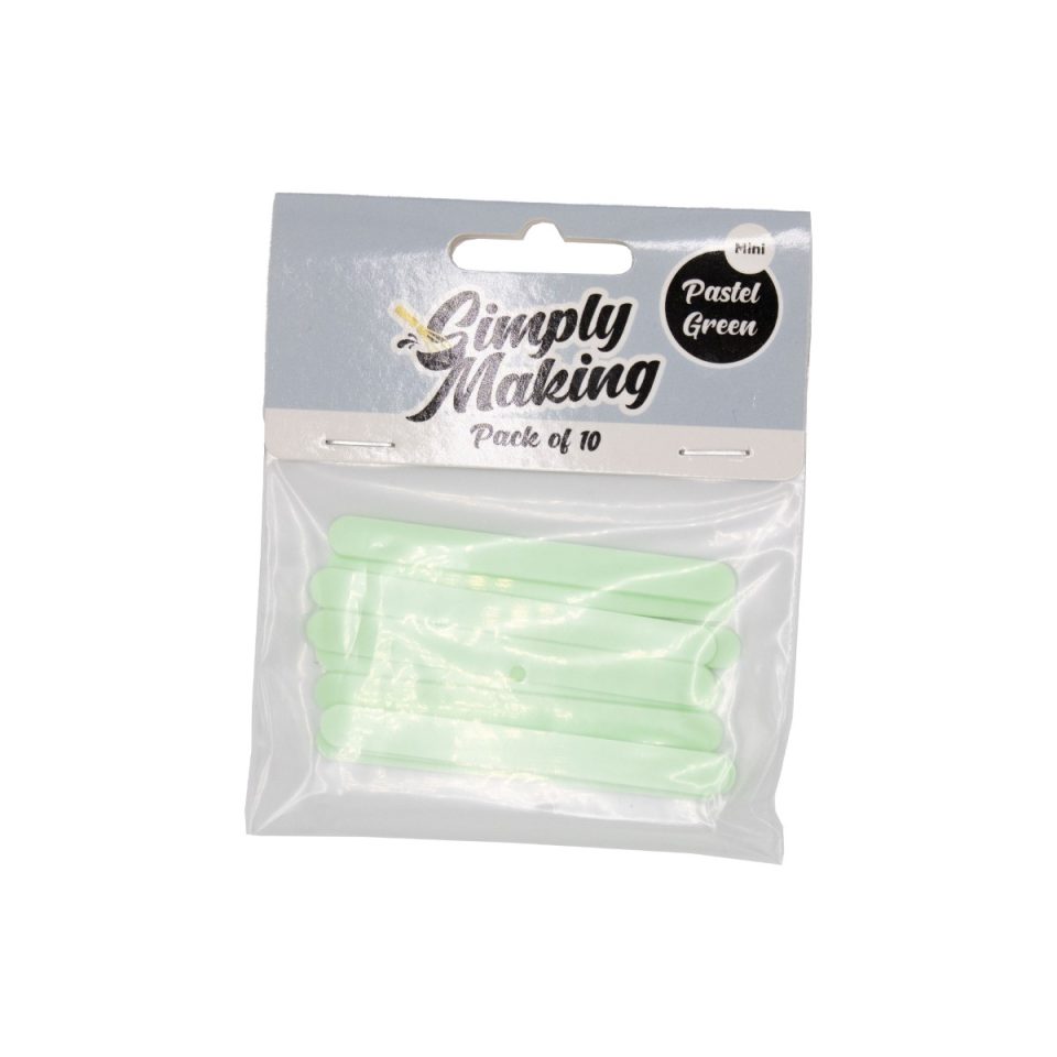 Simply Making Cakesicle Sticks Mini Pastel Green 10 stuks
