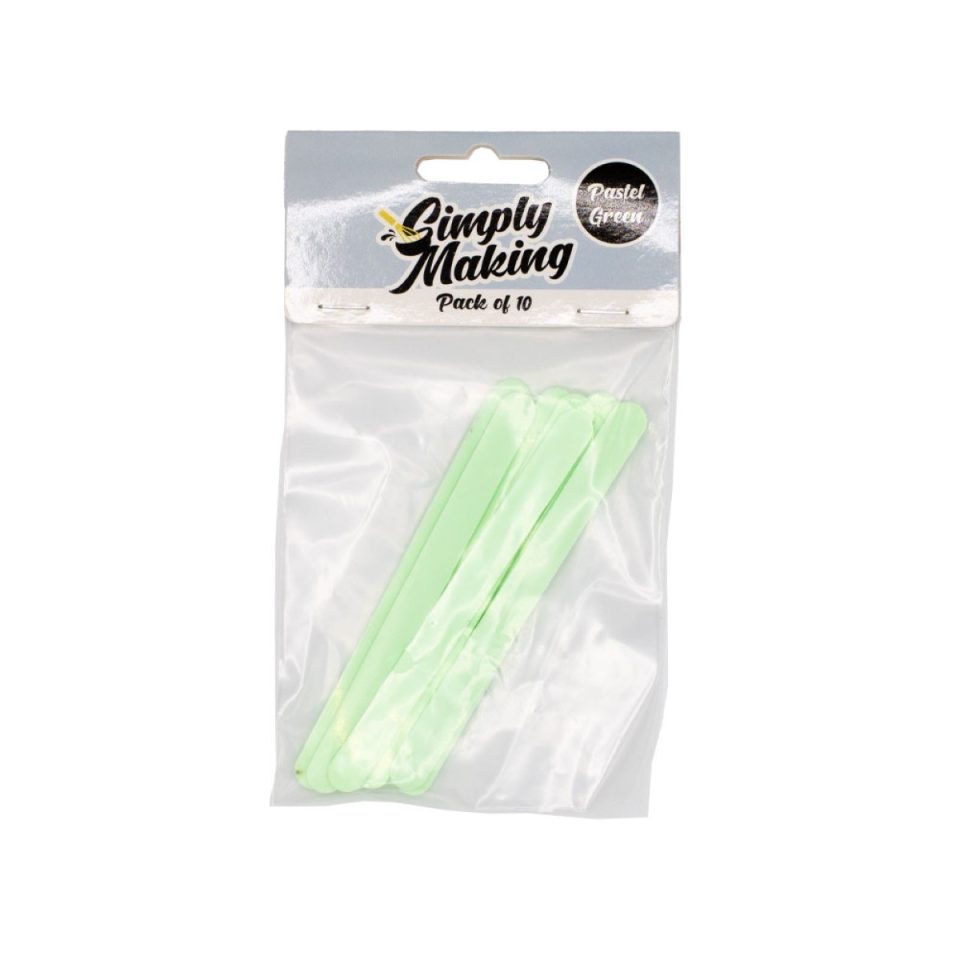 Simply Making Cakesicle Sticks Standard Pastel Green 10 stuks