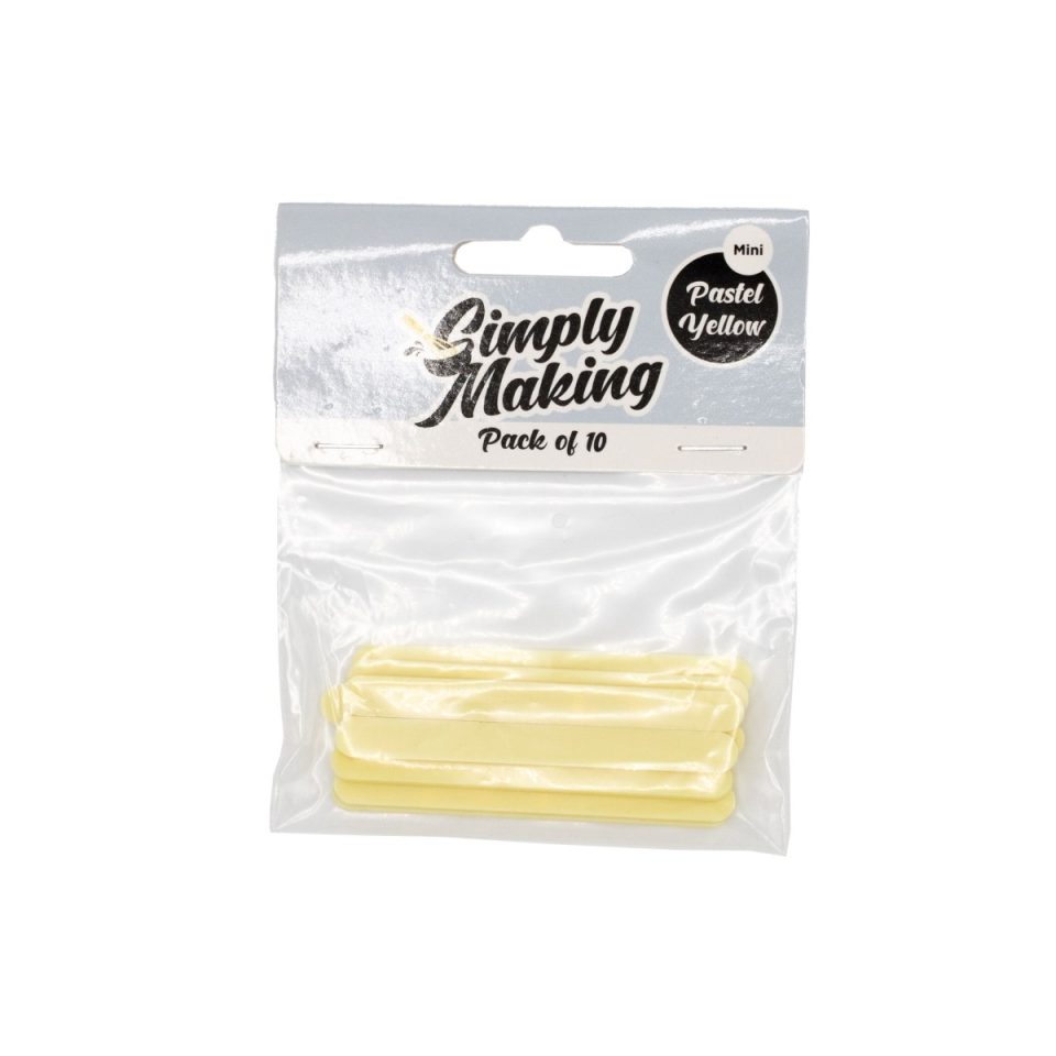 Simply Making Cakesicle Sticks Mini Pastel Yellow 10 stuks