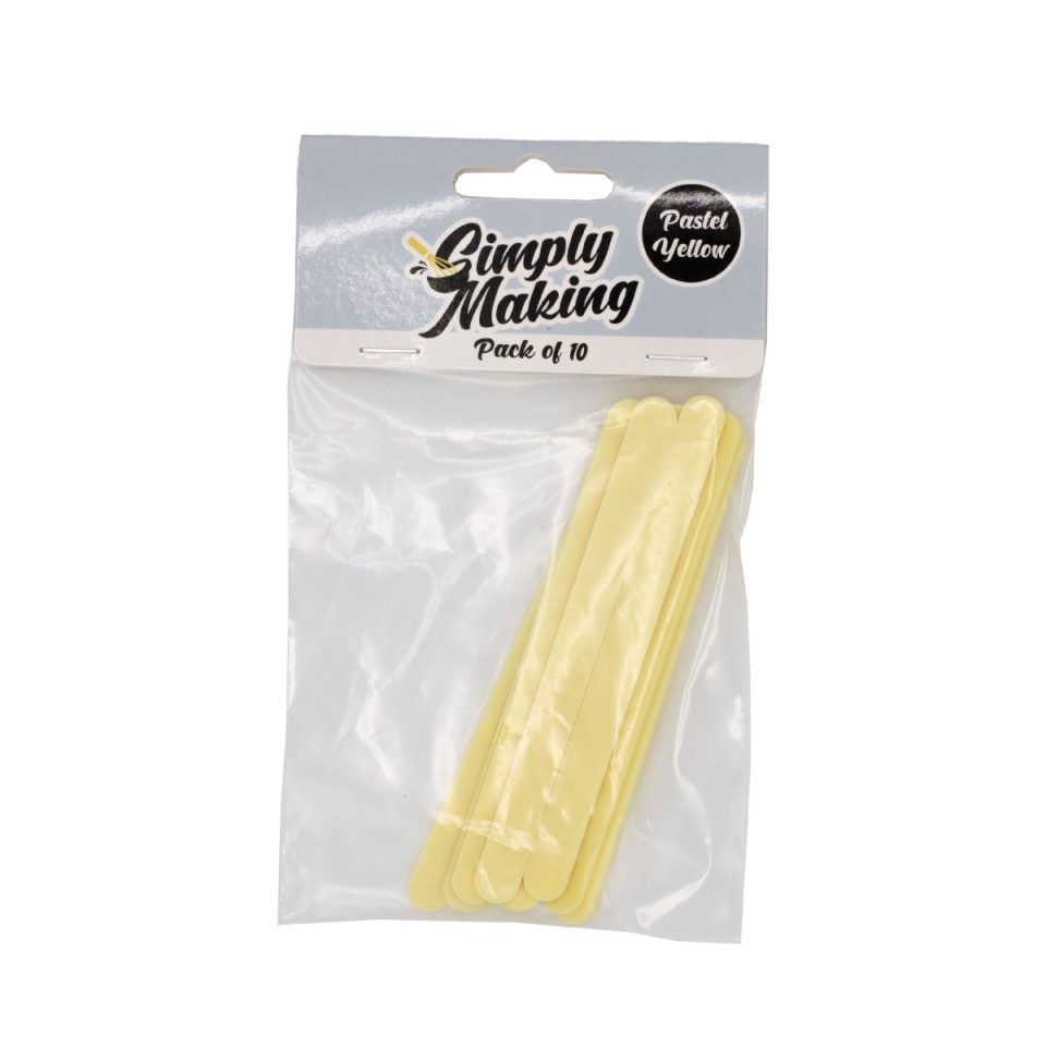 Simply Making Cakesicle Sticks Standard Pastel Yellow 10 stuks