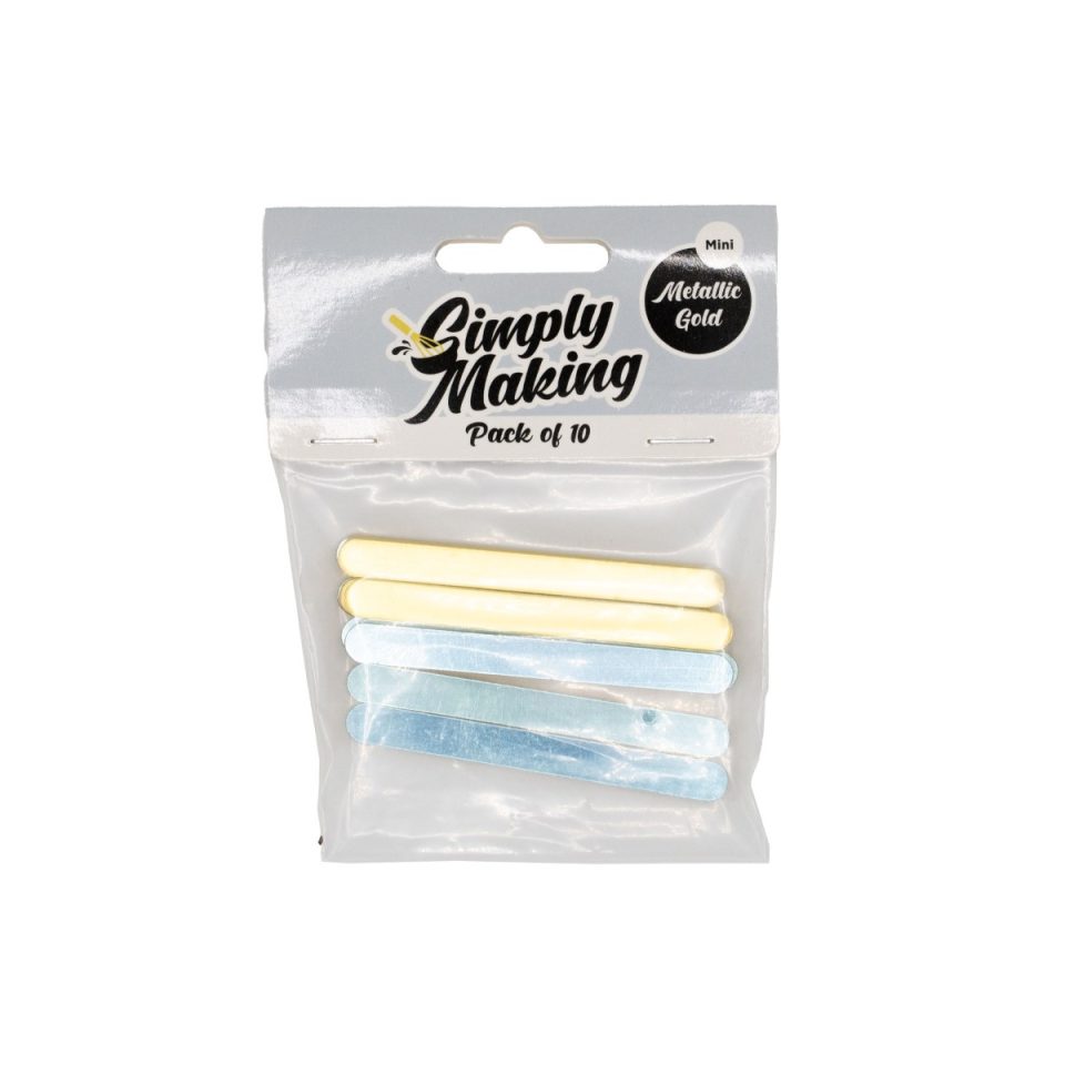 Simply Making Cakesicle Sticks Mirror Gold 76 mm 10 stuks