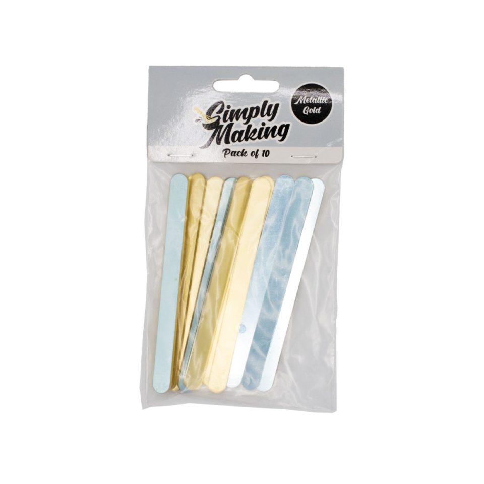 Simply Making Cakesicle Sticks Mirror Gold 113 mm 10 stuks