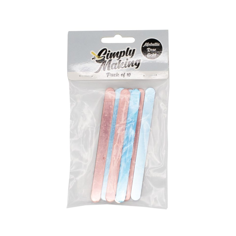 Simply Making Cakesicle Sticks Mirror Rose Gold 113 mm 10 stuks